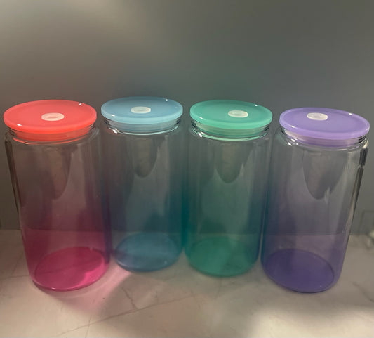 16oz Glass Ombre Cup